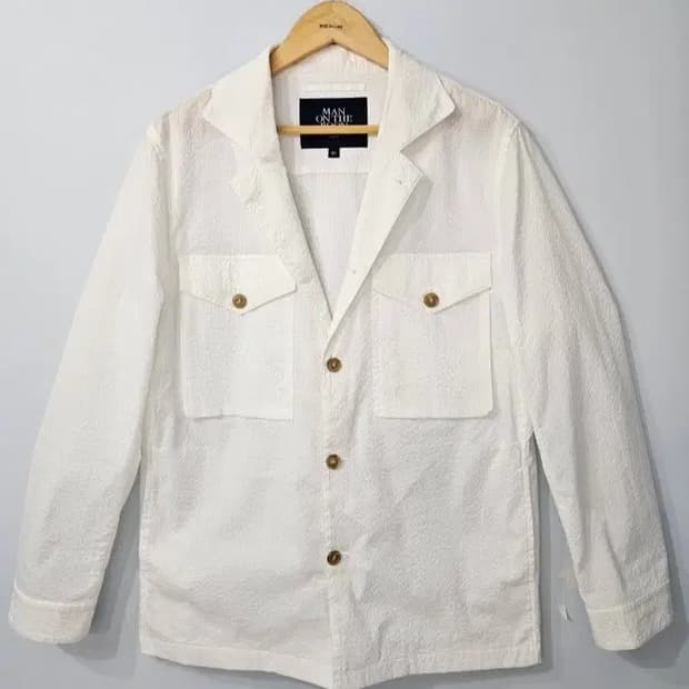 MAN ON THE BOON 맨온더분 린넨 셔츠자켓 50