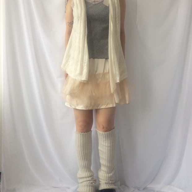 Ornament pattern reversible open vest