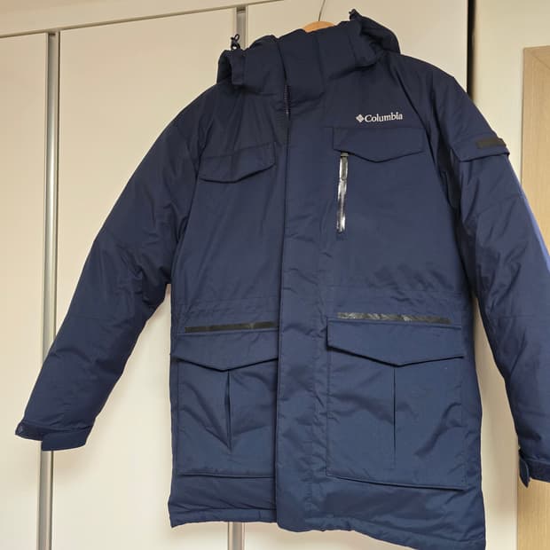 컬럼비아 네이비 덕다운 패딩 L 100