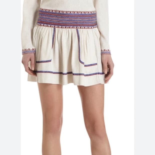 이자벨마랑 자수 스커트