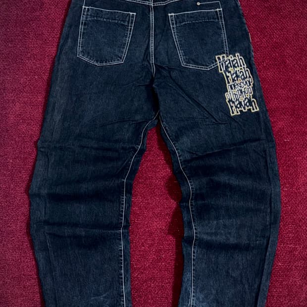 마자 플라바 와이드 생지 데님 팬츠 36