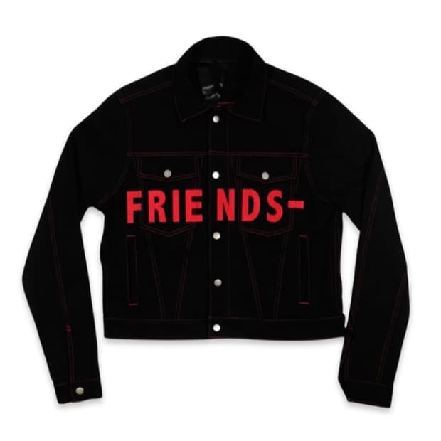 [M] 브이론 프렌즈 데님자켓 미판 레드 