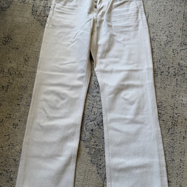 Agolde white straight denim 에이골디 화이트 데님 