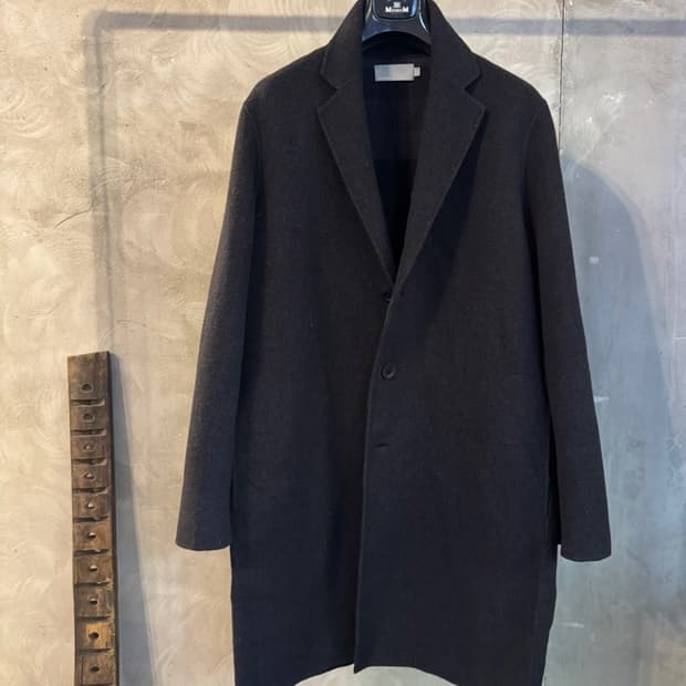 VINCE 빈스 싱글 브레스티드 코트 100