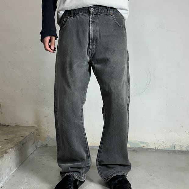 00's 빈티지 리바이스 517 블랙 부츠컷 플레어진