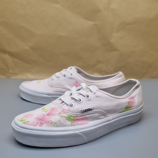 반스  어센틱 플라워 여성스니커즈235 