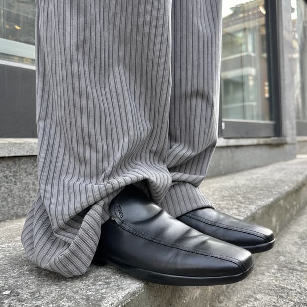 00s 빈티지 블락 프라다 스포츠 스퀘어 토 로퍼