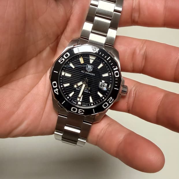 태그호이어 아쿠아레이서 300 블랙 오토 41mm