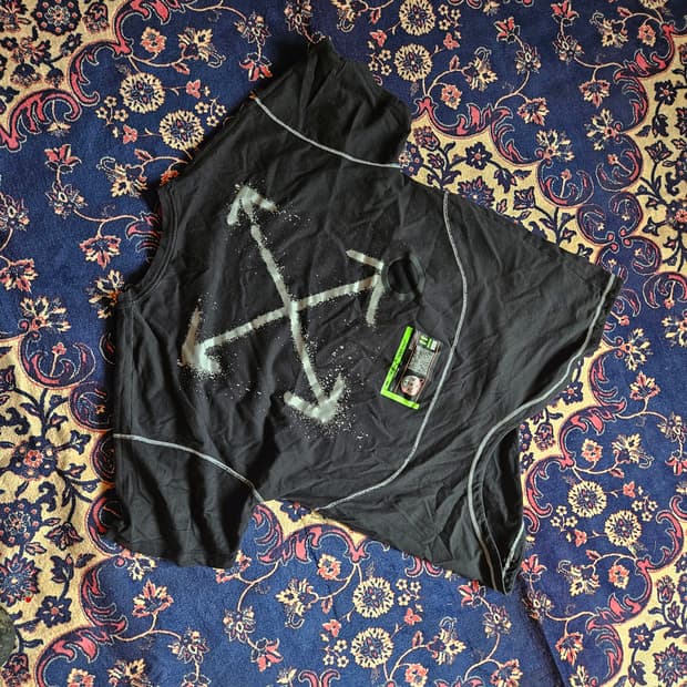 나이키 x 오프화이트 NRG RU 반팔 티셔츠 L size