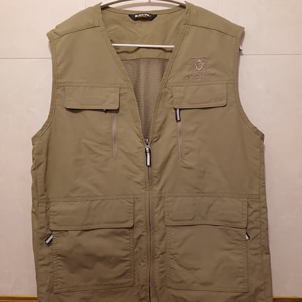 블랙야크 정품 남성 작업 조끼 105 사이즈