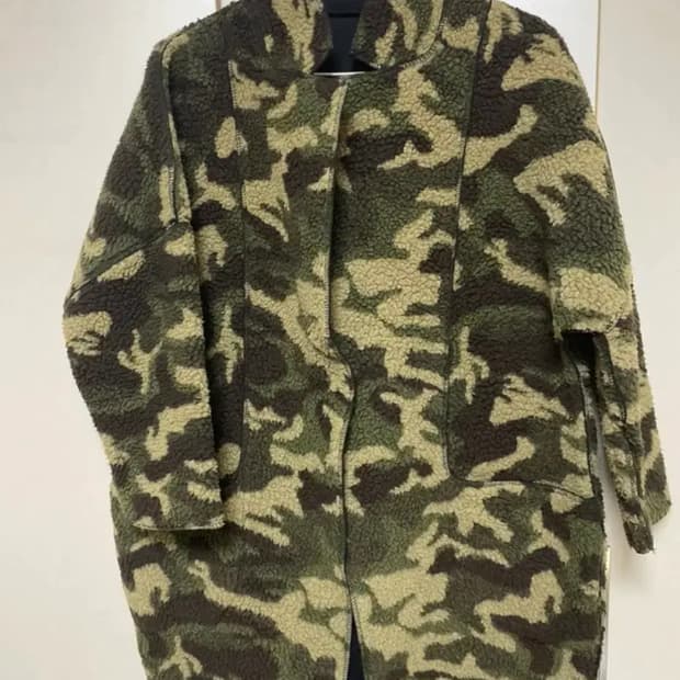 데무 D  여성 카모 뽀글이 자켓 (85-90)