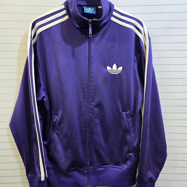 아디다스 트랙탑 저지퍼플S