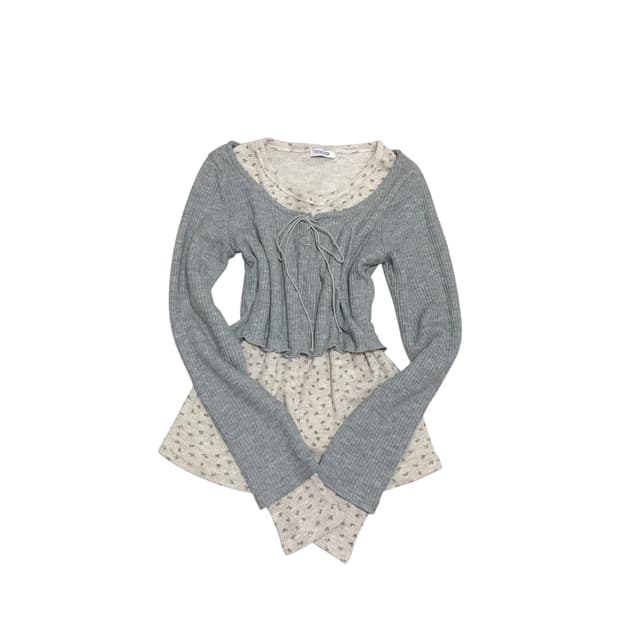 빈티지 하구미 모리걸 니트 세트 