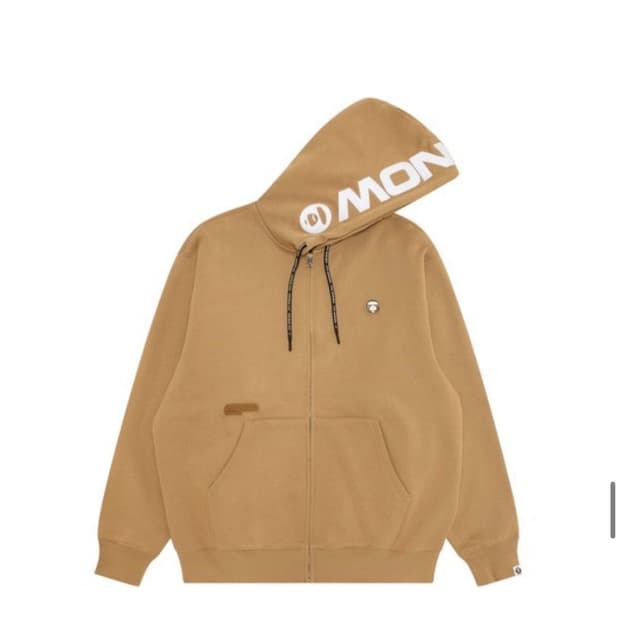 aape 후드집업 베이지
