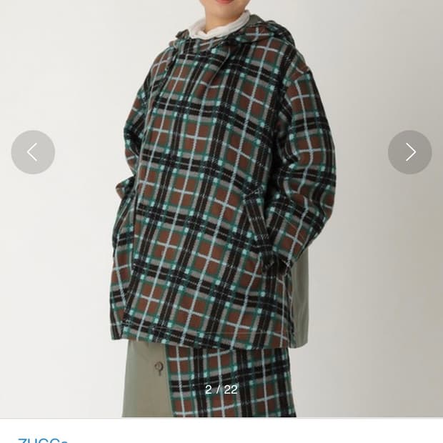 ZUCCA 주카 로빙 타탄체크 자켓