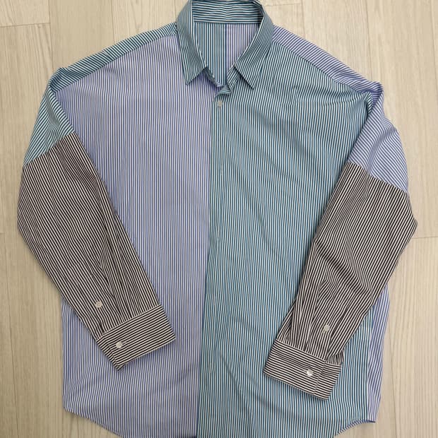 [XL] 시스템옴므 컬러블록 셔츠