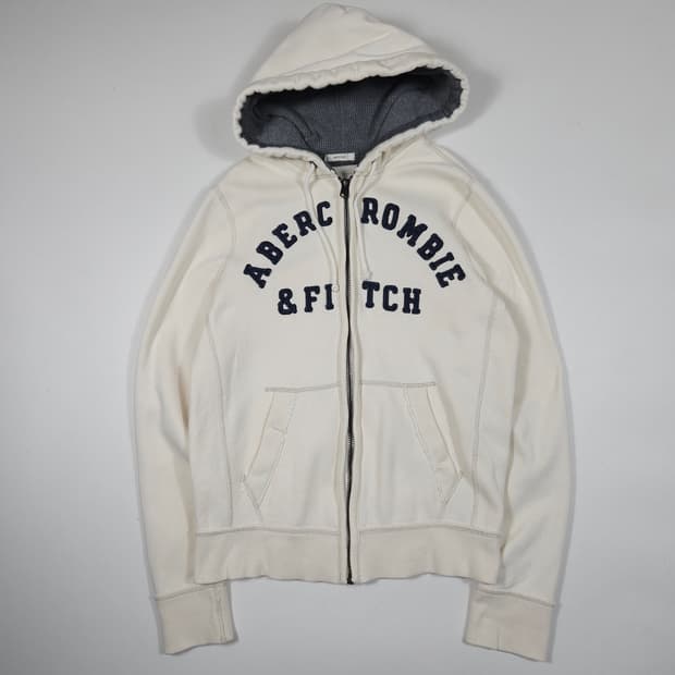 아베크롬비 화이트 후드집업 