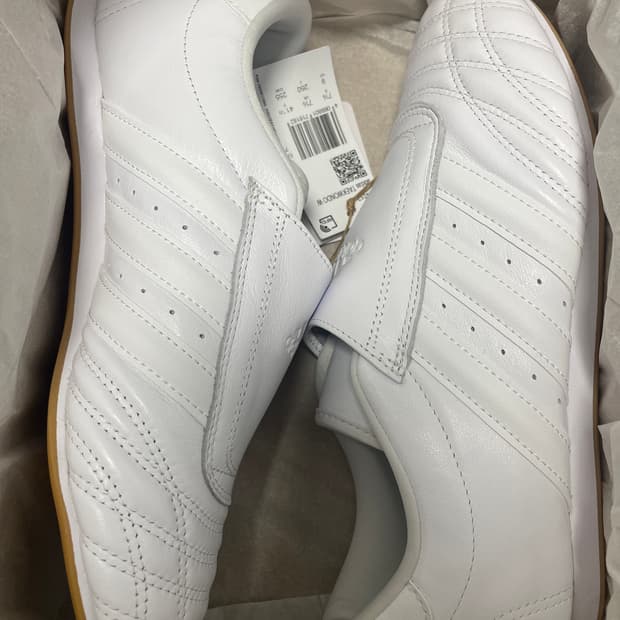 아디다스 태권도 화이트 검 W260 새상품