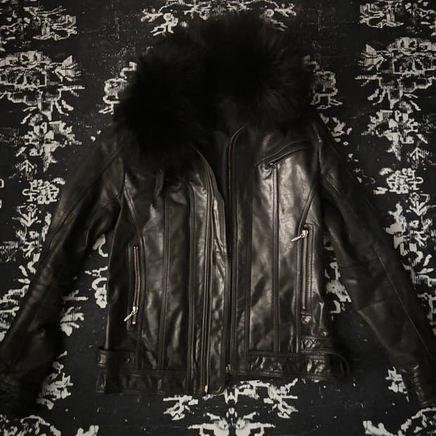 Tornado Mart Fur Leather Jacket
