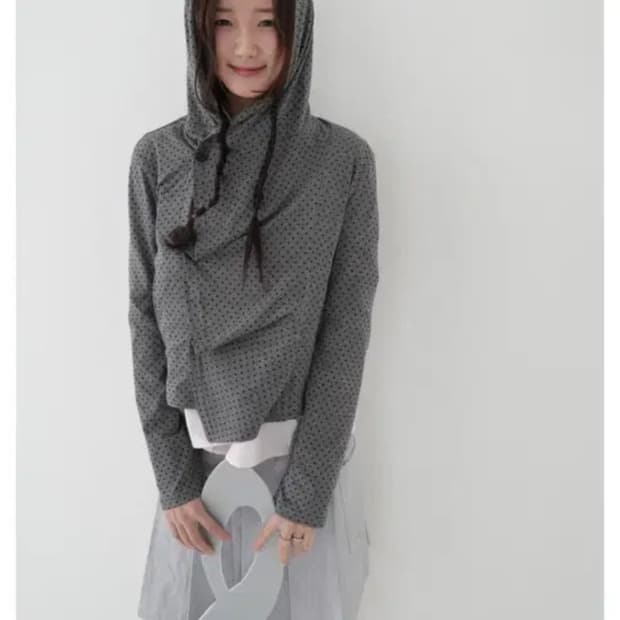 인앤양인하모니 도트 가디건