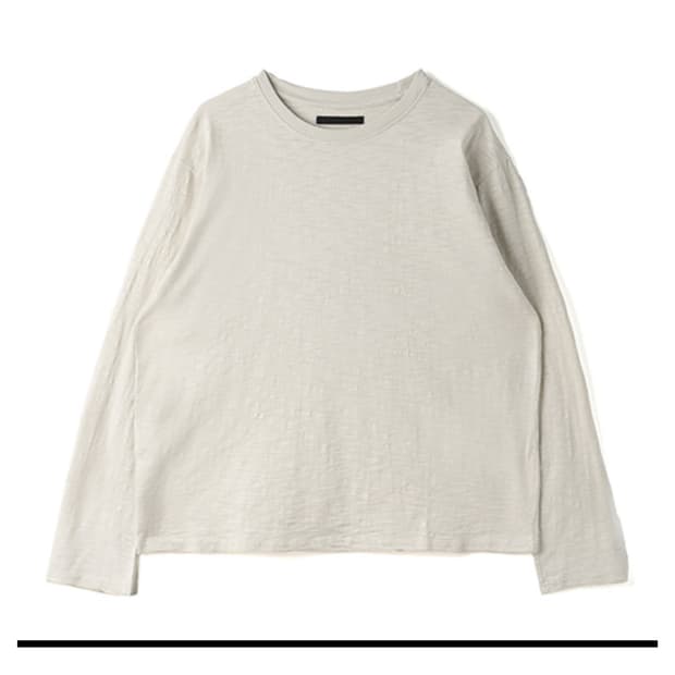 90s Basement Slub Long Sleeve Off White