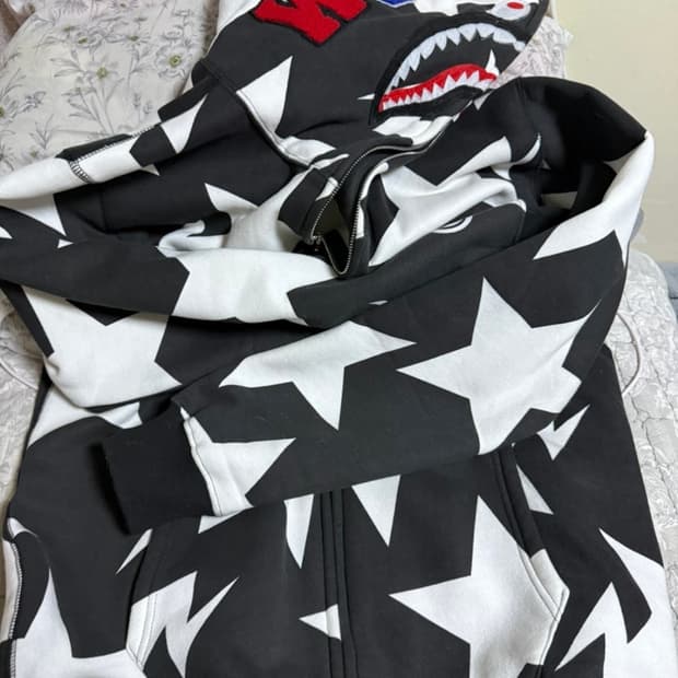 베이프 스타 샤크 후드집업