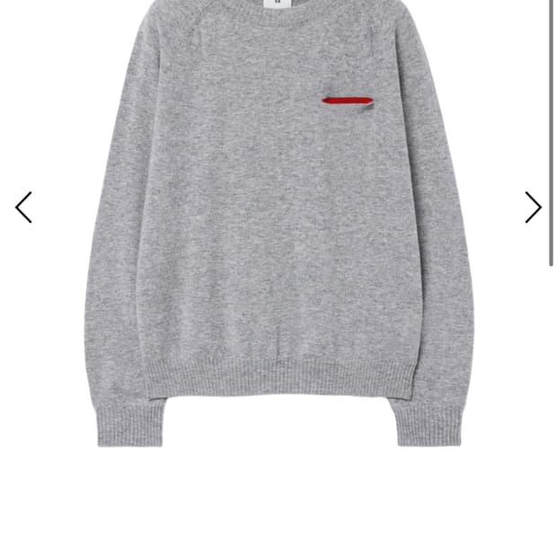 A.ta 에이타 하트컷 니트  L