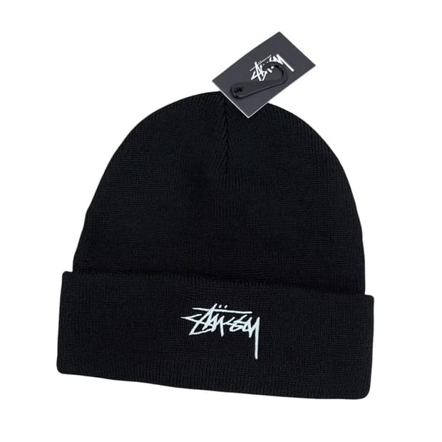 Stussy 스투시 스탁 커프 비니 블랙 새상품