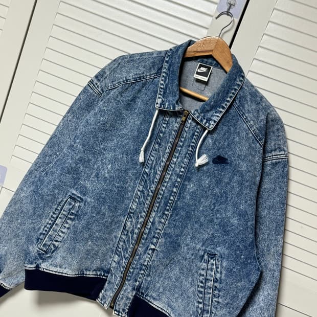 XL 나이키 80S 올드스쿨 청데님 워싱 워크 자켓