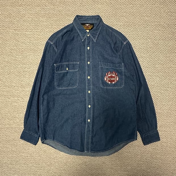 HARLEY DAVIDSON denim work shirt