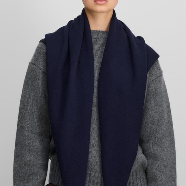 익스트림캐시미어 witch 네이비 스카프