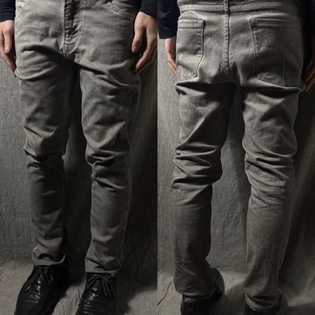 Poème Bohémien Grey Dyed Slim Pants  