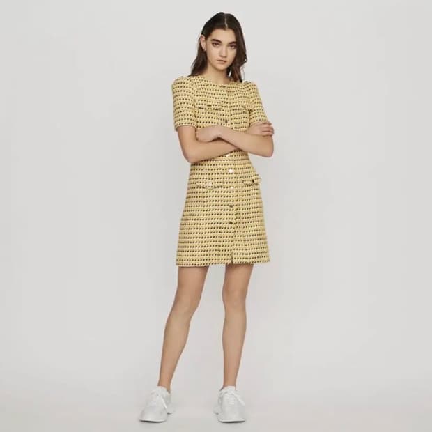 마쥬 트위드 원피스 34사이즈