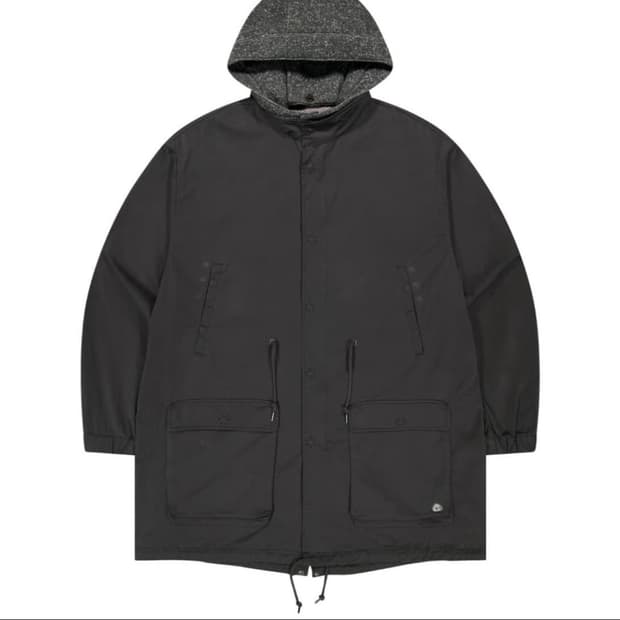 코이세이오 워시드 밀리터리 자켓 머드차콜