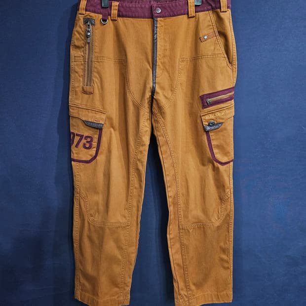 블랙야크 카멜 남성 허리 36 데님 카고팬츠 