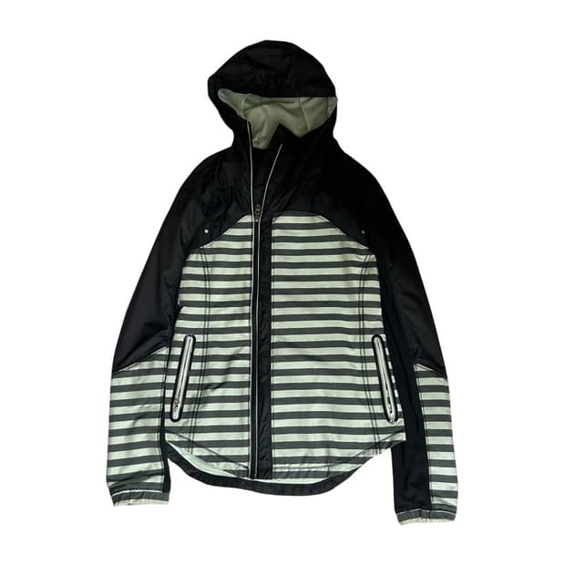 [LULULEMON] 룰루레몬 스트라이프 후드 바람막이 자켓