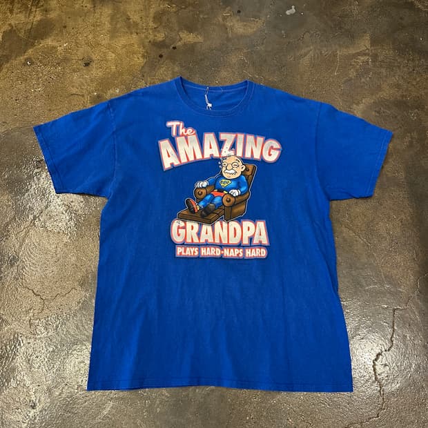 00s AMAZING GRANDPA 그래픽 반팔티 L