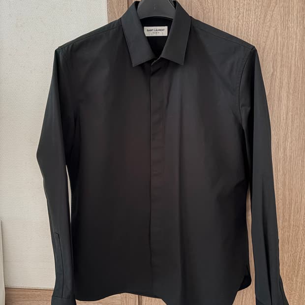 생 로랑 23SS 코튼 포플린 셔츠