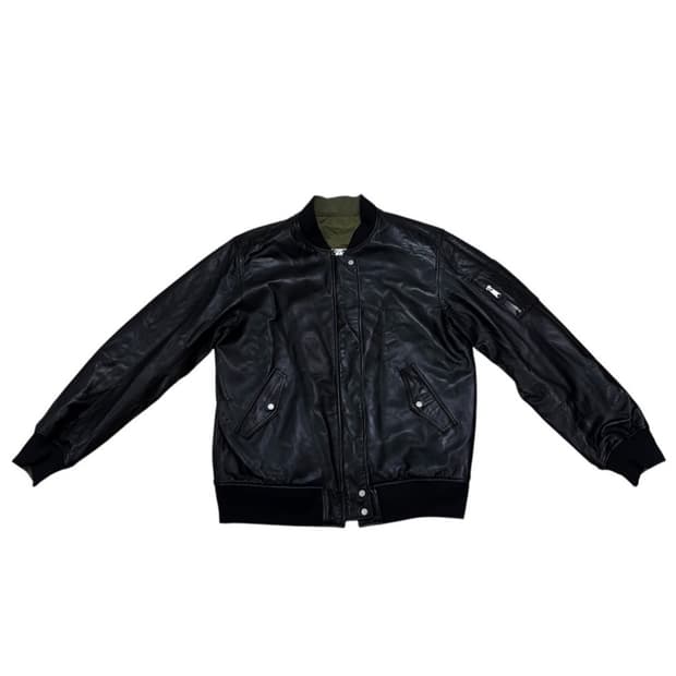인스턴트펑크 리버시블 ma-1항공점퍼양가죽자켓