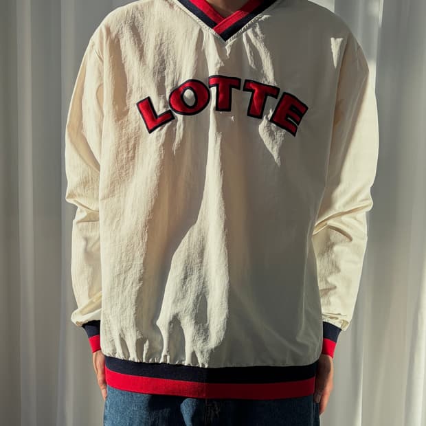 [XL]롯데 자이언츠 우븐 웜업 바람막이