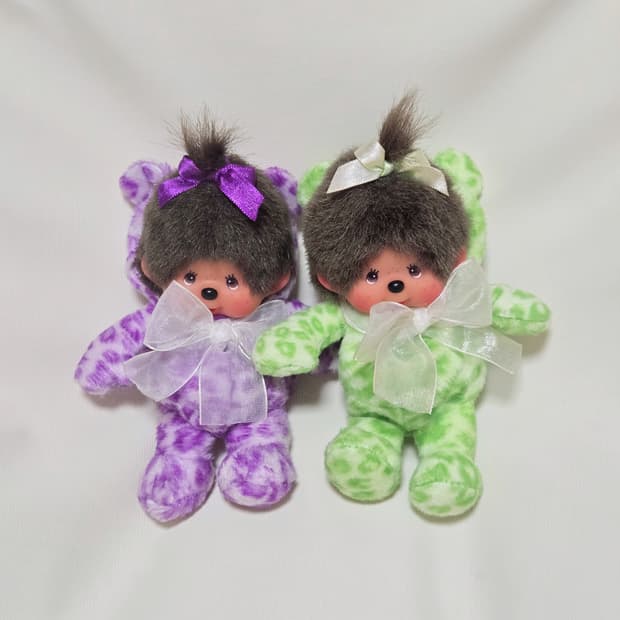 몬치치 클레어스 Claire's 호피 키링 ( 보라. 그린 )