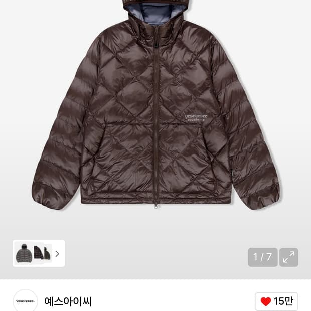 Wafer Goose Down Jacket Brown