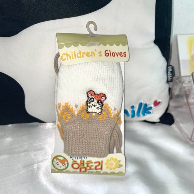 고전 방가방가 햄토리 벙어리니트장갑 
