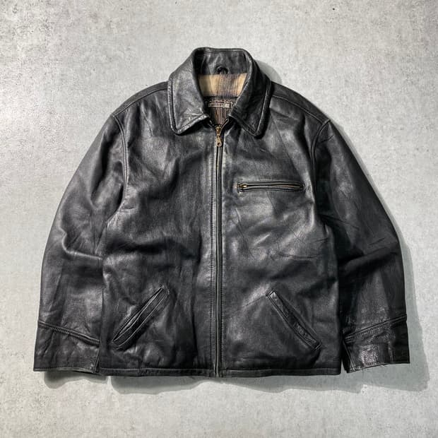 [M] 90s WINLIT 리얼레더 스포츠 자켓