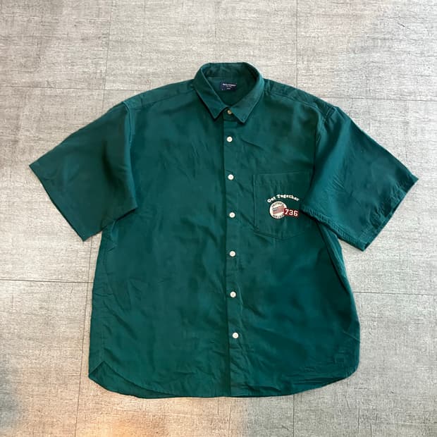 일본빈티지 Backnumber 올드스쿨스트릿 백로고 반팔셔츠