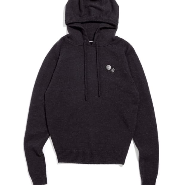 해칭룸 베이스 후디 니트 퍼플 차콜 3사이즈