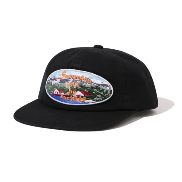 STU 패치 볼캡 모자 블랙