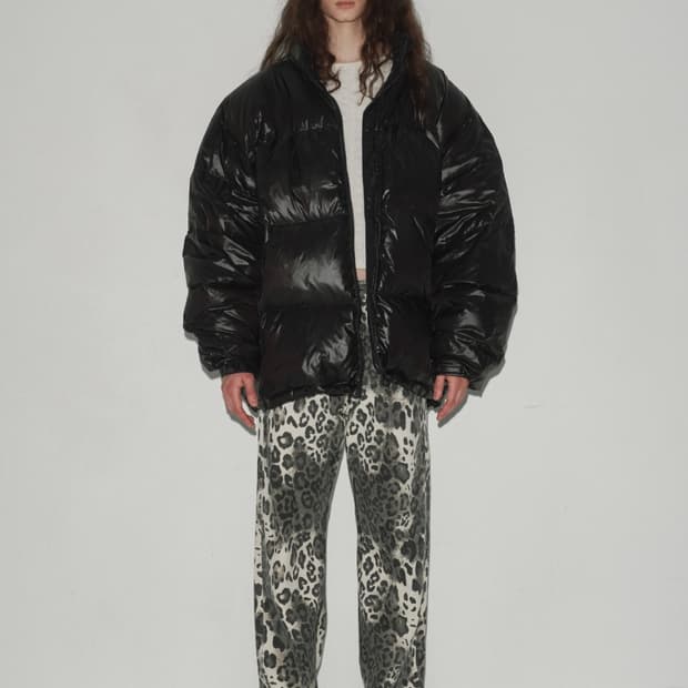 에스이오 오버사이즈드 푸퍼 자켓 블랙