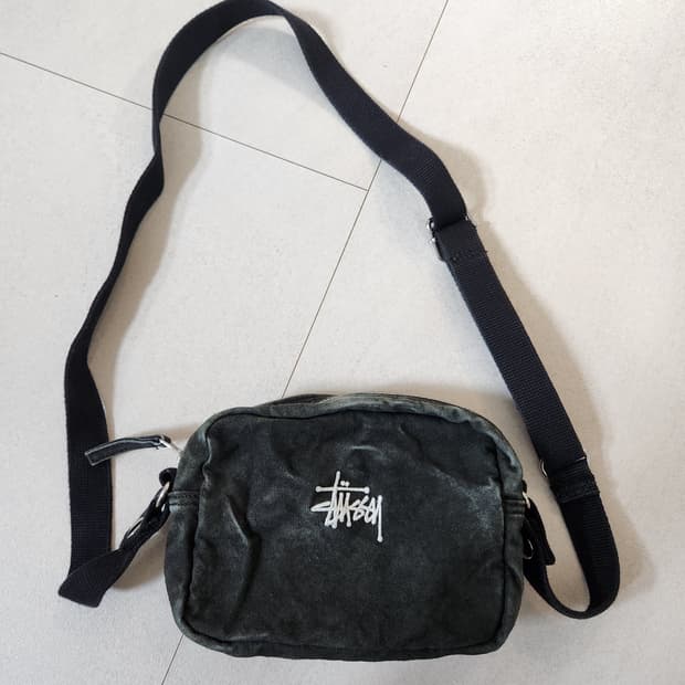 스투시 캔버스 워시드 크로스백