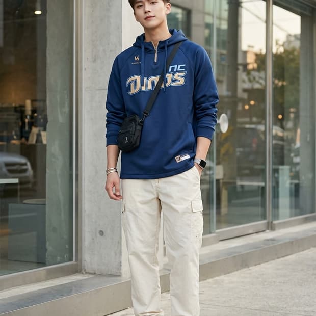 M. KAMISTA 카미스타 NC 다이노스 2017 어센틱 반집업 후드티